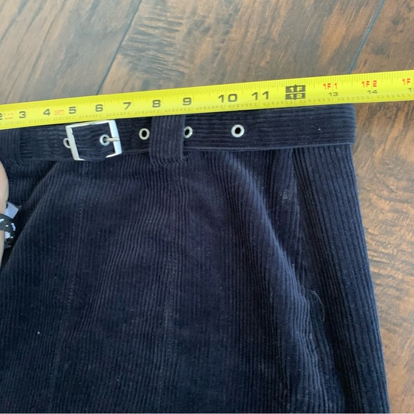 Urban Outfitters | NWT Franny high waist corduroy mini skirt in navy blue sz XS - Picture 6 of 8